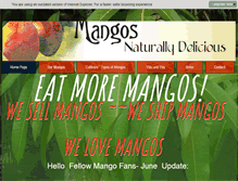 Tablet Screenshot of eatmoremangos.com